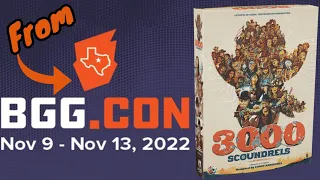 3000 Scoundrels - Quick Gamer Thoughts From #BGGCon2022 #boardgames #boardgamereview