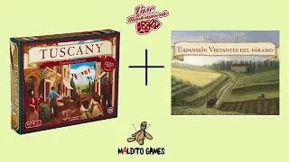 Tuscany y Visitantes del Páramo (expansiones Viticulture) - Maldito Games - Videoreseña