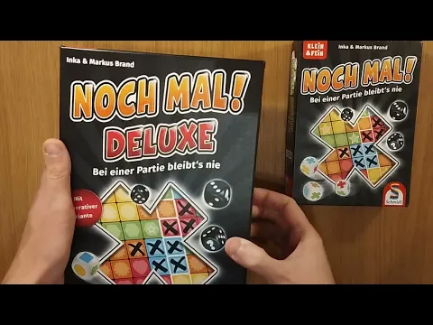 Noch Mal! Deluxe cooperative roll and write dice tower solo board game tabletop AmassGames