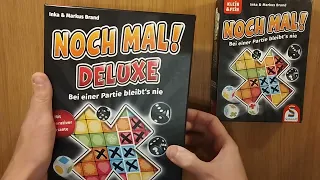 Noch Mal! Deluxe cooperative roll and write dice tower solo board game tabletop AmassGames