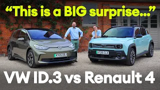 Volkswagen ID.3 vs Renault 4 E-Tech: retro or ultra-modern? Who makes the best EV?