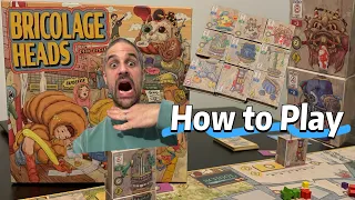 HOW to PLAY BRICOLAGE HEADS |Board Game Review|