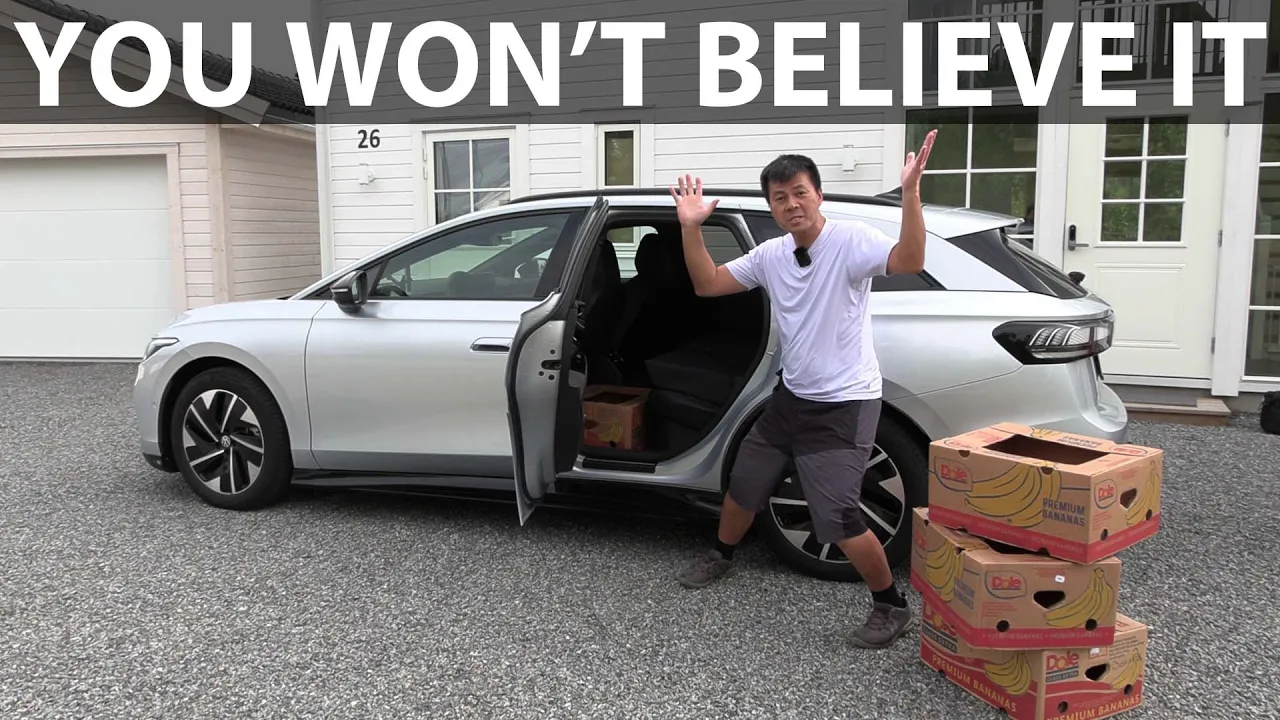 VW ID7 Tourer Pro banana box test