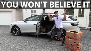 VW ID7 Tourer Pro banana box test