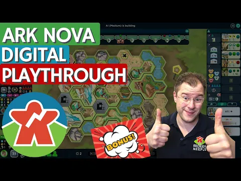 Ark Nova - Digital Board Game Playthrough - BONUS "Letterbox" Video!