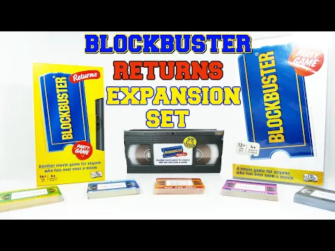 Blockbuster Returns Party Game Unboxing & Review (Blockbuster Party Game Expansion Set)