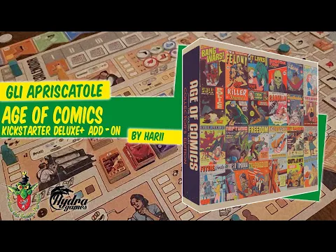 Age of Comics ed. Deluxe Kickstarter + add-on unboxing [Gli Apriscatole]