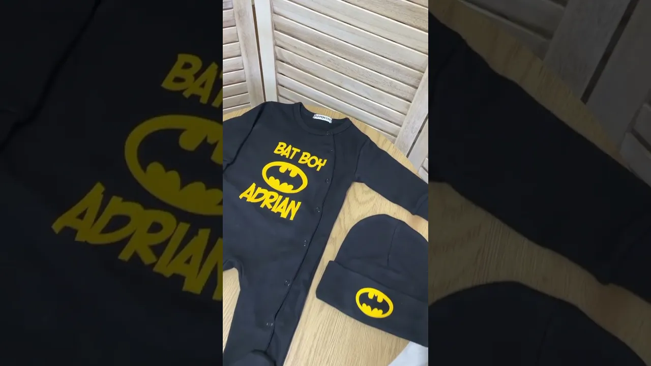 Чоловічок-сліп для хлопчика зі значком Бетмен - Bat boy