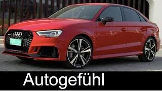 Audi RS3 Facelift Sportback & Saloon Preview Exterior/Interior Sound