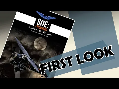 SOE: Lysander - Solitaire Air Wargame