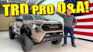 Your 2025 Toyota Tacoma TRD Pro Questions ANSWERED!