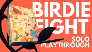 Birdie Fight Board Game | Full Solo Playthrough | Learn to Play