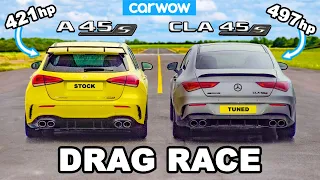 AMG A45 v Tuned CLA 45: DRAG RACE *Shock Result*