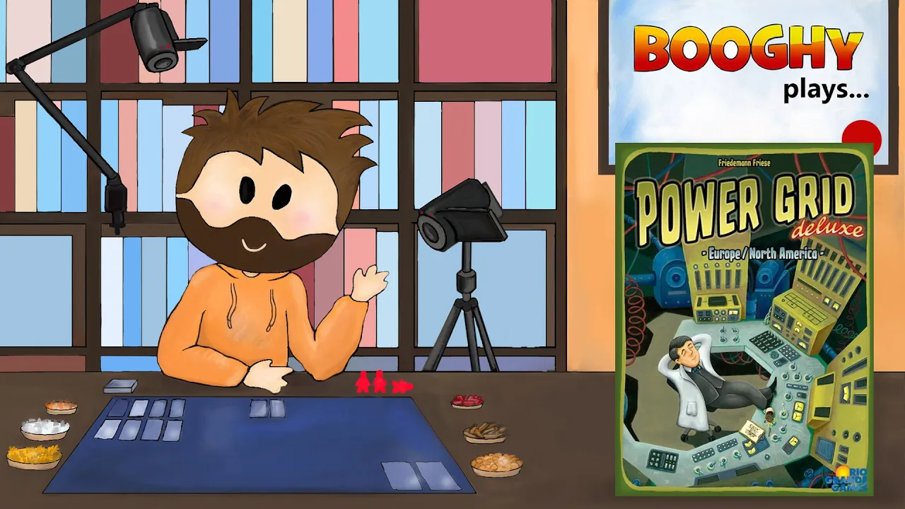 Booghy plays... Power Grid(3p, Playthrough, Review)