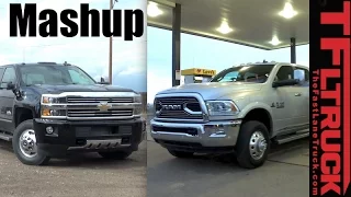 2016 Chevy 3500 vs Ram 3500 Heavy Duty Towing MPG Dually Duel!