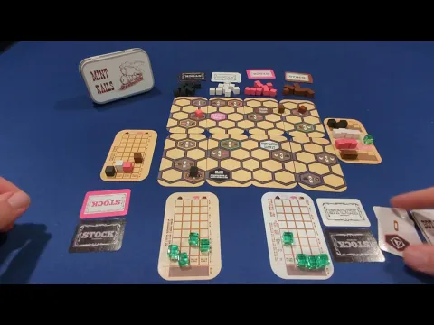Quick overview and Solo playthrough of Mint Rails