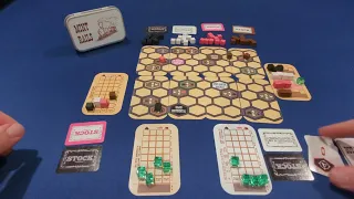 Quick overview and Solo playthrough of Mint Rails