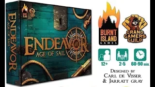 Endeavor: Age of Sail (Deluxe Edition)- Whats in the Box? - Endeavor Board Game Unboxing