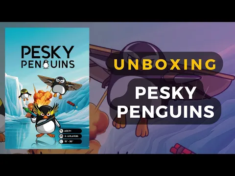 [Kickstarter Preview] Pesky Penguins Board Game Unboxing | DaniCha