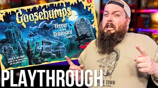 We've Been Sent Back!!! Goosebumps Terror in the Graveyard 4 Player Boardgame Playthrough!