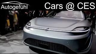 When Sony, LG and Bosch build their own cars for CES 2020 vs Mercedes and BMW visions for the future