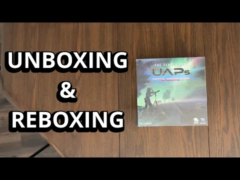 The Search for UAPs - Board Game Unboxing & Reboxing - What's in the Box?