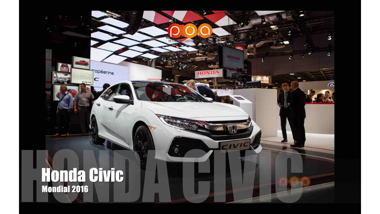 Nouvelle Honda Civic 2017 - Mondial de l'Automobile 2016 Bonus