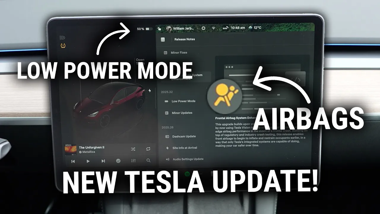 Low Power Mode, Dog Mode Improvements - Tesla 2025.32 Update Review