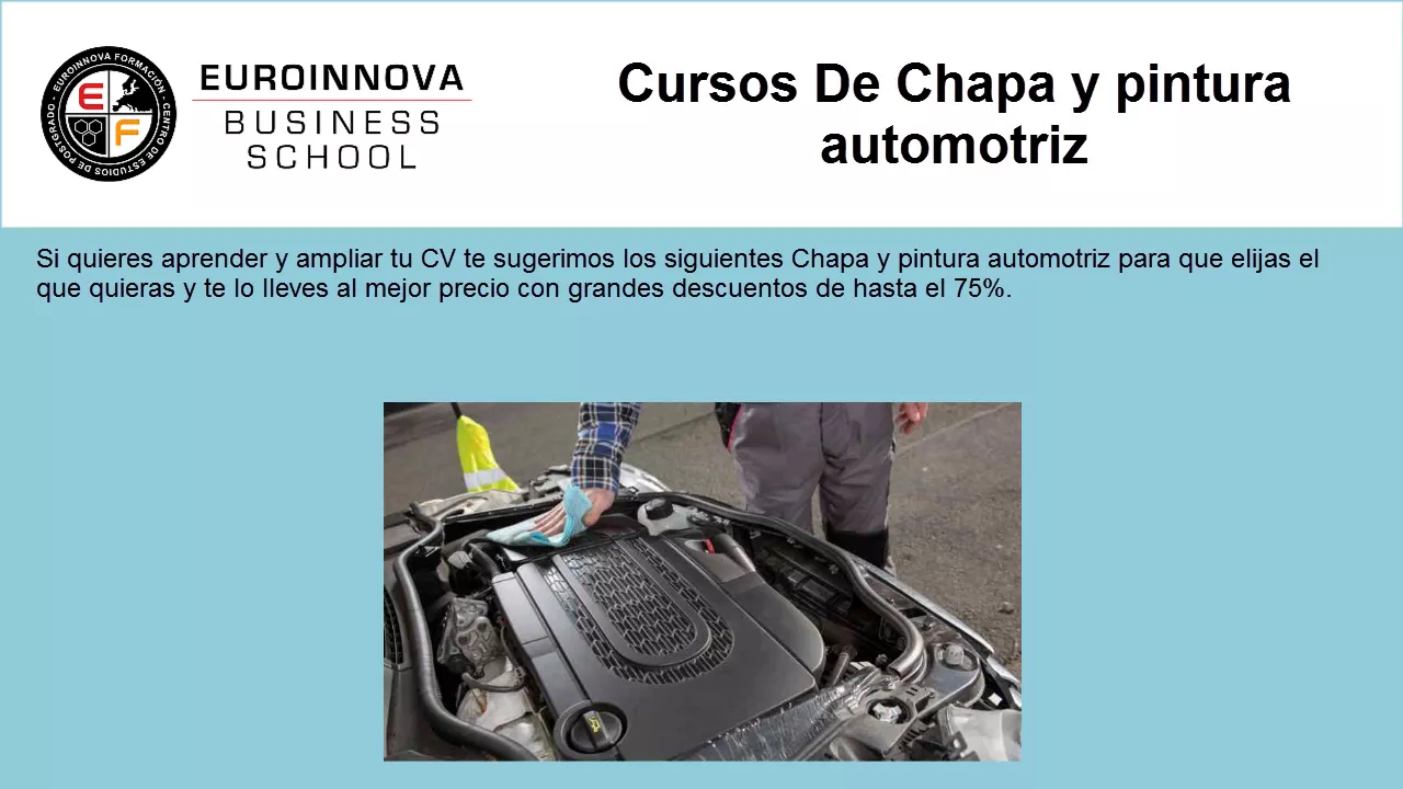 Mencionar Th Molestia CURSOS DE CHAPA Y PINTURA AUTOMOTRIZ | Web Oficial EUROINNOVA