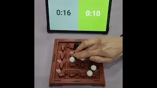 Fast-Paced Showdown: 'Orbito,' an Abstract Strategy Board Game for Two Players, Round 3