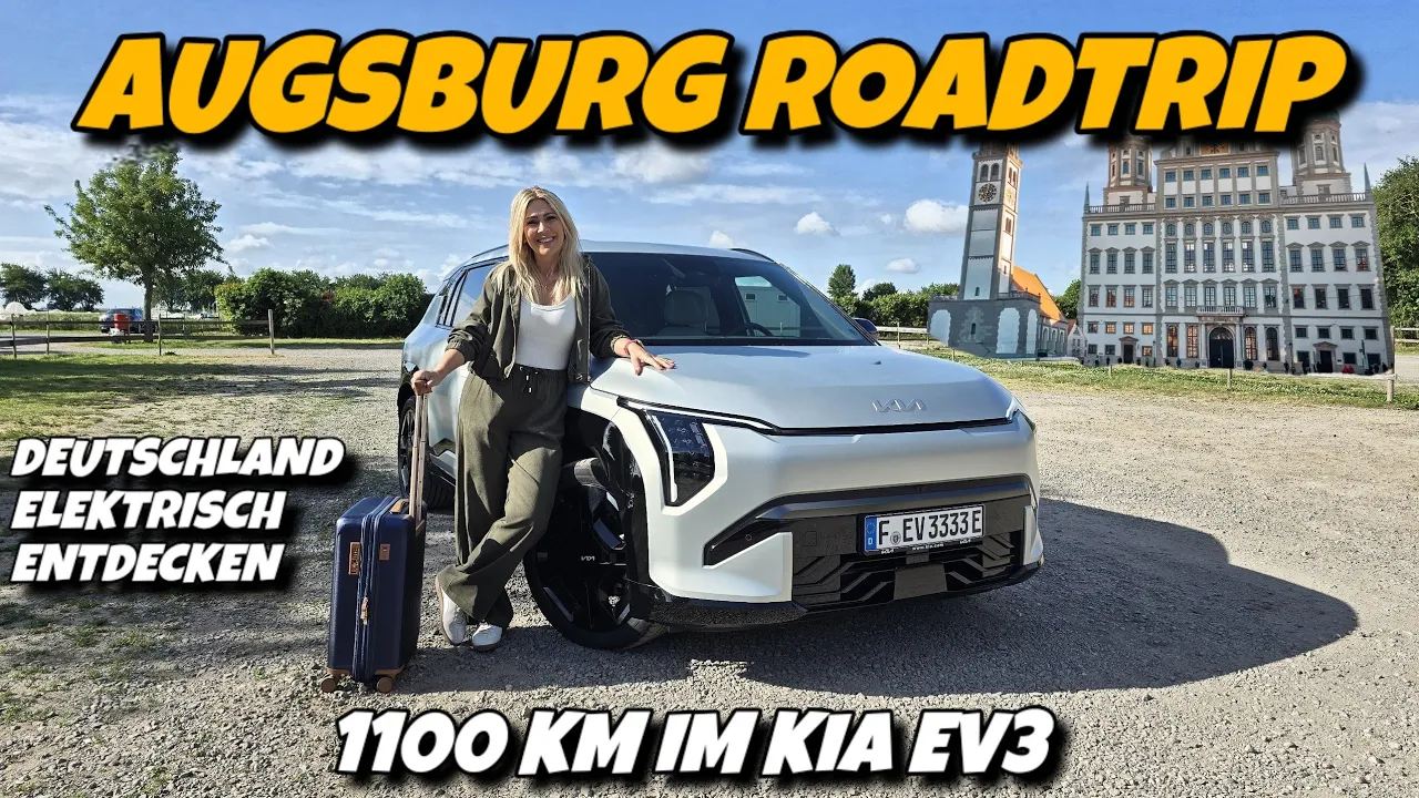 1100 Km Roadtrip im Kia EV3. Augsburg Citytrip im Elektroauto #ev #automobile