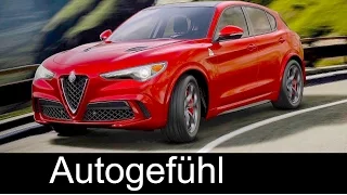 Alfa Romeo Stelvio SUV World Premiere Reveal Exterior Preview 2018 all-new neu
