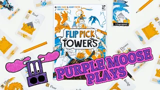 Purple Moose Plays (and you can too!)...Flip Pick Towers (solo) - review copy