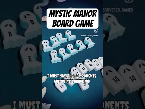 Unboxing Mystic Manor, a 2025 family board game for Halloween!