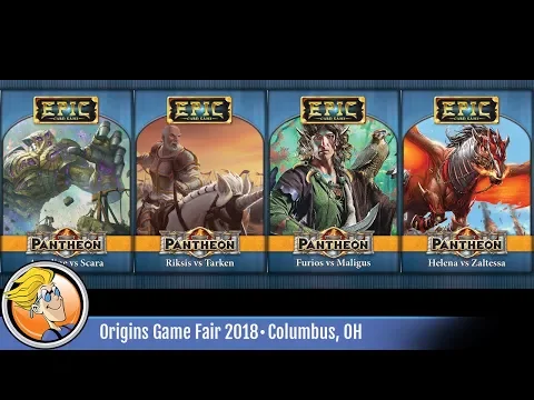 Pantheon expansions for Epic Card Game — overview at Origins Game Fair 2018