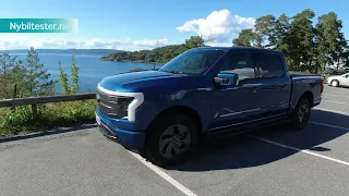 Ford F-150 Lightning Lariat - ørliten prøvetur i Son - Norge