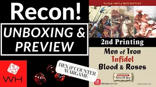 Recon! Men of Iron Tri-Pack: Men of Iron, Infidel, Blood & Roses | Wargame | 2026 Printing | Preview