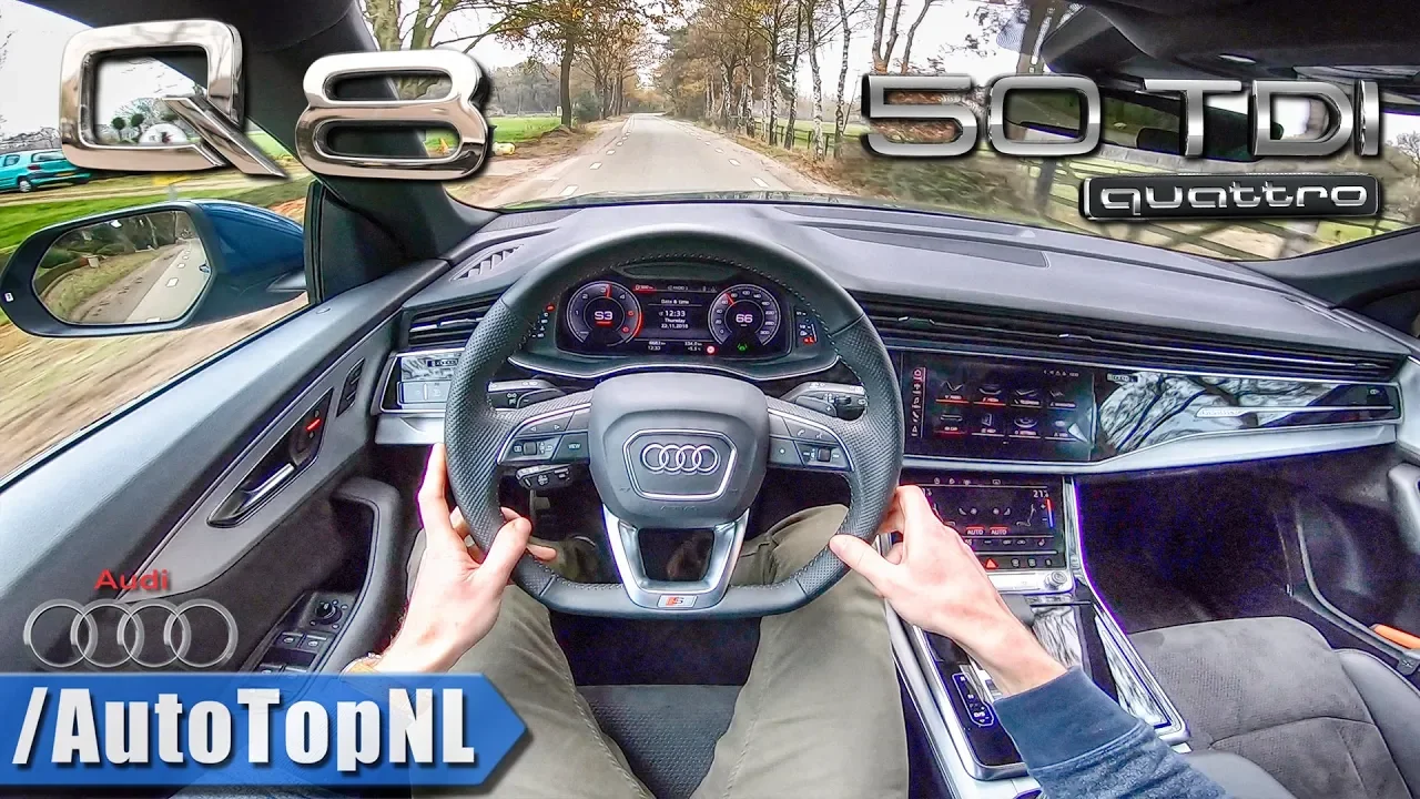 AUDI Q8 S Line 50 TDI POV Test Drive by AutoTopNL