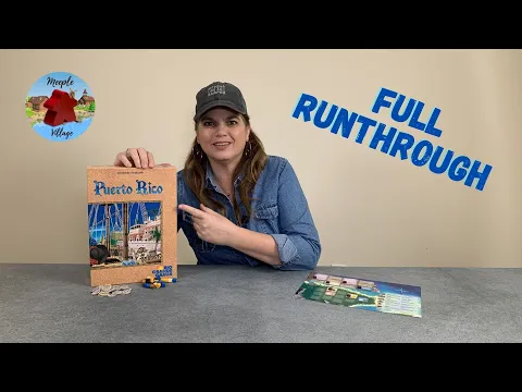 Puerto Rico Board Game 2-player Full Runthrough