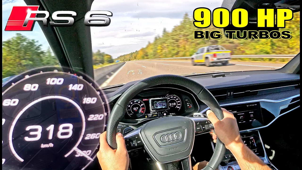 900HP AUDI RS6 C8 @lceperformance is FAST and LOUD on the UNLIMITED AUTOBAHN!