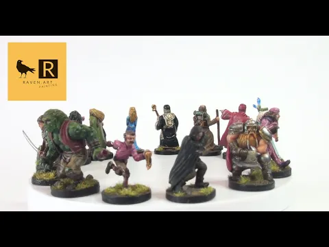 Painted minis from the boardgame Talisman