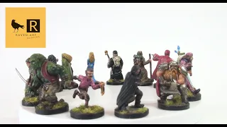 Painted minis from the boardgame Talisman
