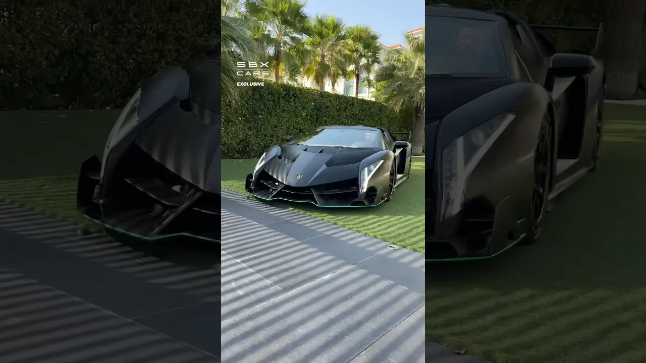 The Rare Lamborghini Veneno Roadster! 🔥 #cars #supercars #lamborghini