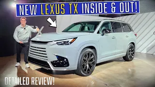 LARGEST LEXUS! -- Is the New 2024 Lexus TX 500h the Ultimate Family Luxury SUV??