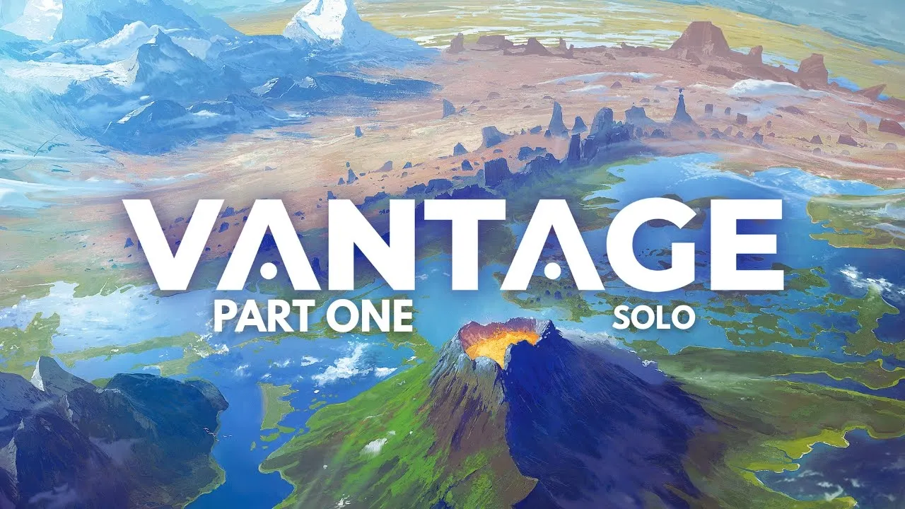 Vantage | Part 1 | Solo Board Game Tutorial and Playthrough (Review copy provided)