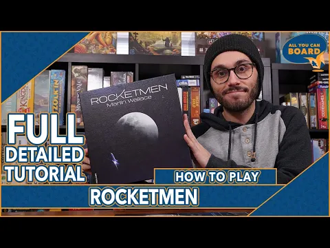 ROCKETMEN | FULL Tutorial & Overview | A Martin Wallace, Deck-Building, SPACE RACE!