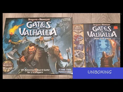 Gates of Valhalla Core Box and Map Tiles Expansion Unboxing (Shadows of Brimstone Adventures)