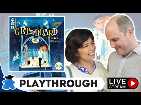 Get on Board Paris & Roma - Live Playthrough Board Game and Giveaway. Our wedding anniversary play!