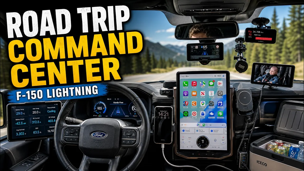 My F-150 Lightning Road Trip Tech Setup Is Ridiculous