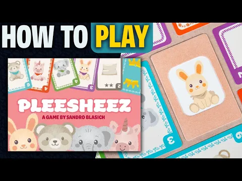 Pleesheez | How to Play | Learn to Play in 4 Minutes! | Trick-Taking Pillow Fight & Stuffed Animals